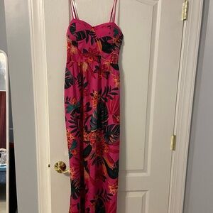 Floral Pink Maxi Dress